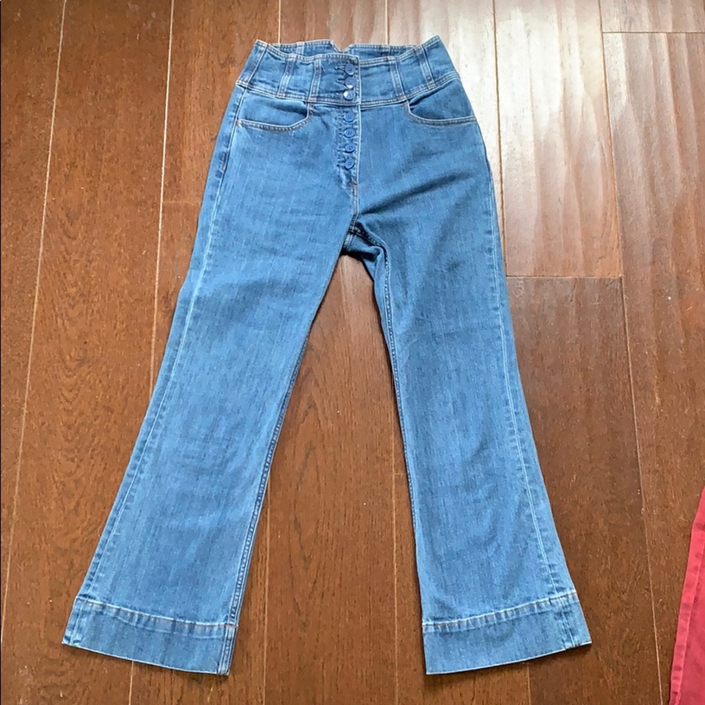 Ulla Johnson Cropped Flare Jeans, runs a bit small